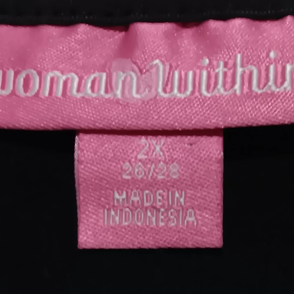 Woman Within Maxi Dress 2X(26/28) Black And Blue - Picture 3 of 6